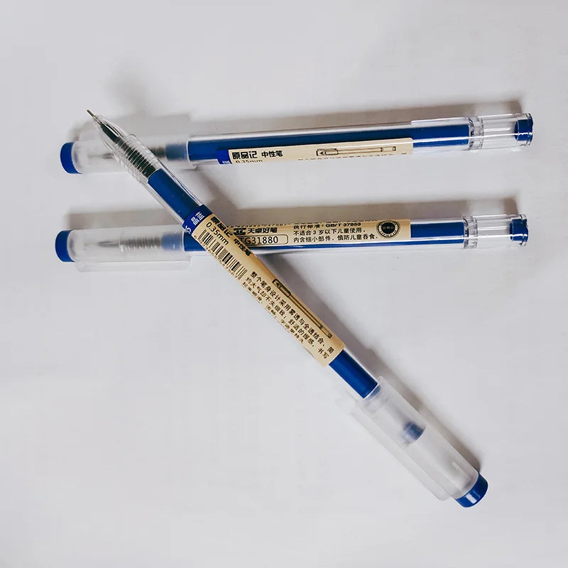 Japan Fine Point Pen 0.35mm Black Blue Red Ink Gel Pen Ballpoint Pen School Office Student Writing Stationery Supply