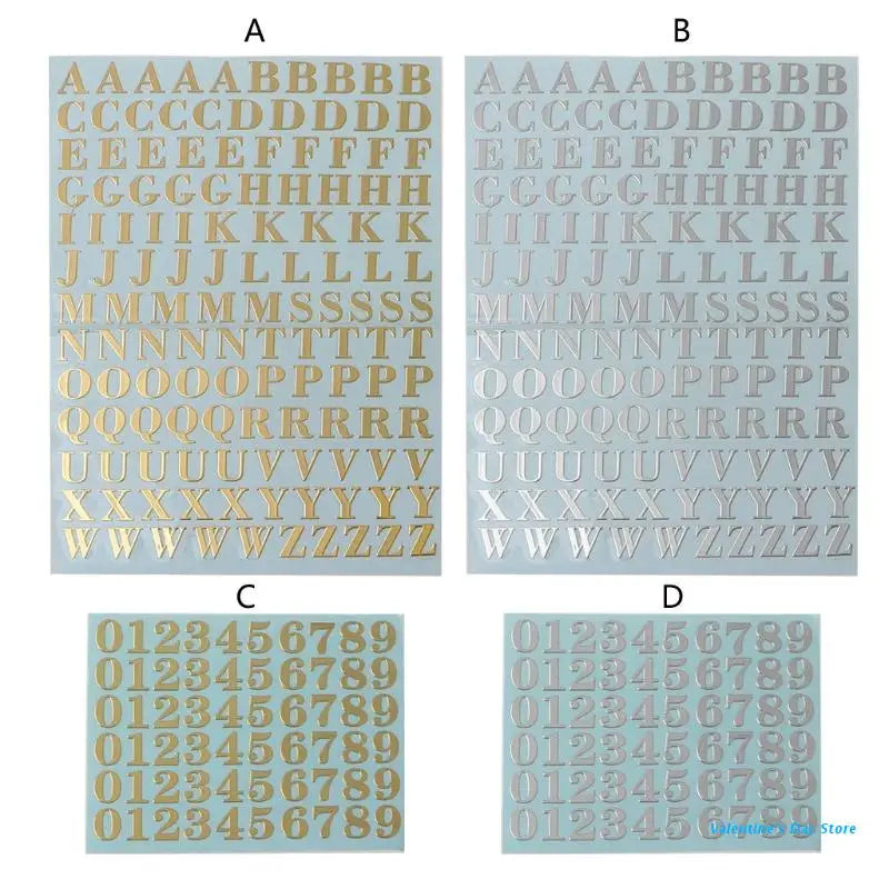 2piece Letter Stickers Self Adhesive Alphabet Stickers Self Adhesive Letters Gift