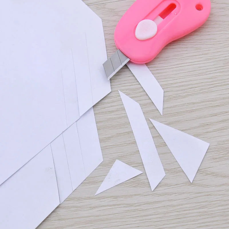 Craft Knife Refillable Paper Cutter Utility Knife Cute (Kawaii) Box Cutter For Wrapping Office Student
