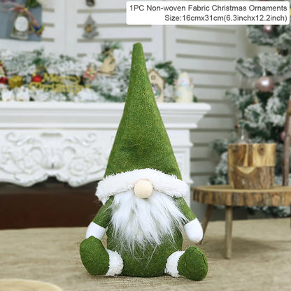 Santa Claus Doll Chirstmas Decorations Home 2025 Decor Table Elk Doll Christmas Ornaments Xmas Navidad Gifts Happy New Year 2
