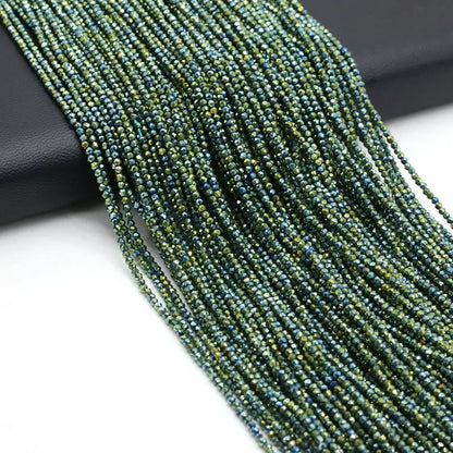 Natural Stone Beads Small Round Beads Mix Color Faceted Loose Spacer Beaded for Jewelry Making DIY Bracelet Necklace Accessor