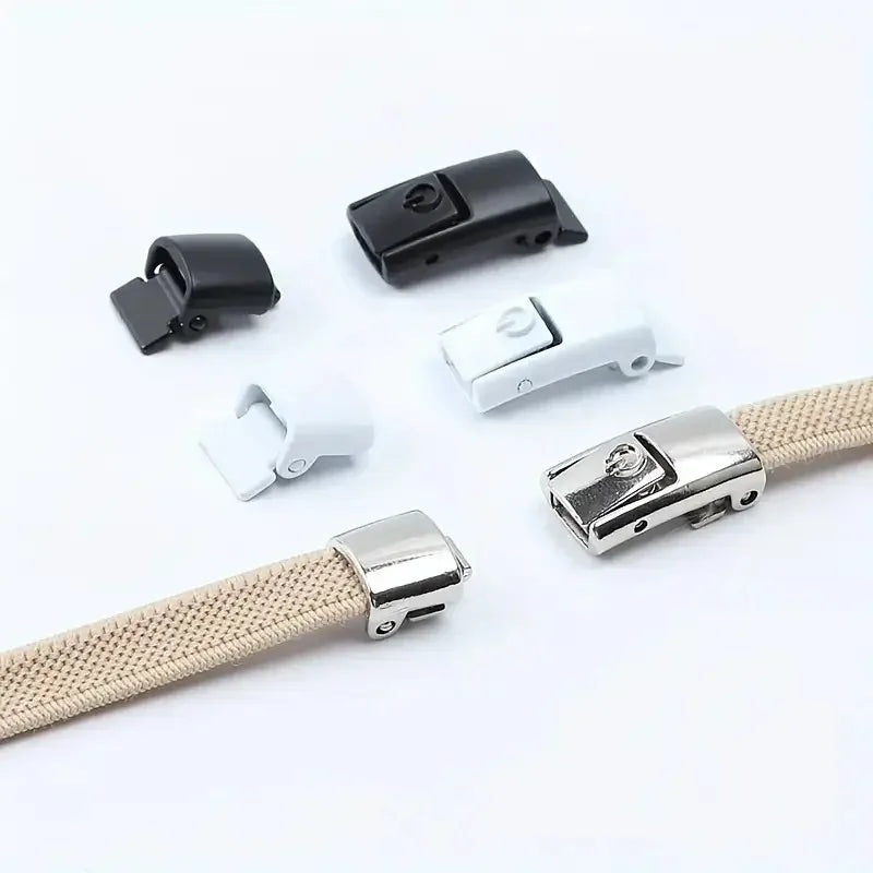 8MM No Tie Shoe Laces Press Lock Shoelaces Without Ties Elastic Laces Sneaker Kids Adult Widened Flat Shoelace for Shoes