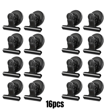 4/16pcs Magnetic Clips Heavy Duty Refrigerator Whiteboard Space-Saving Clip Set for Kitchen Office Photo Displays Holder Deco