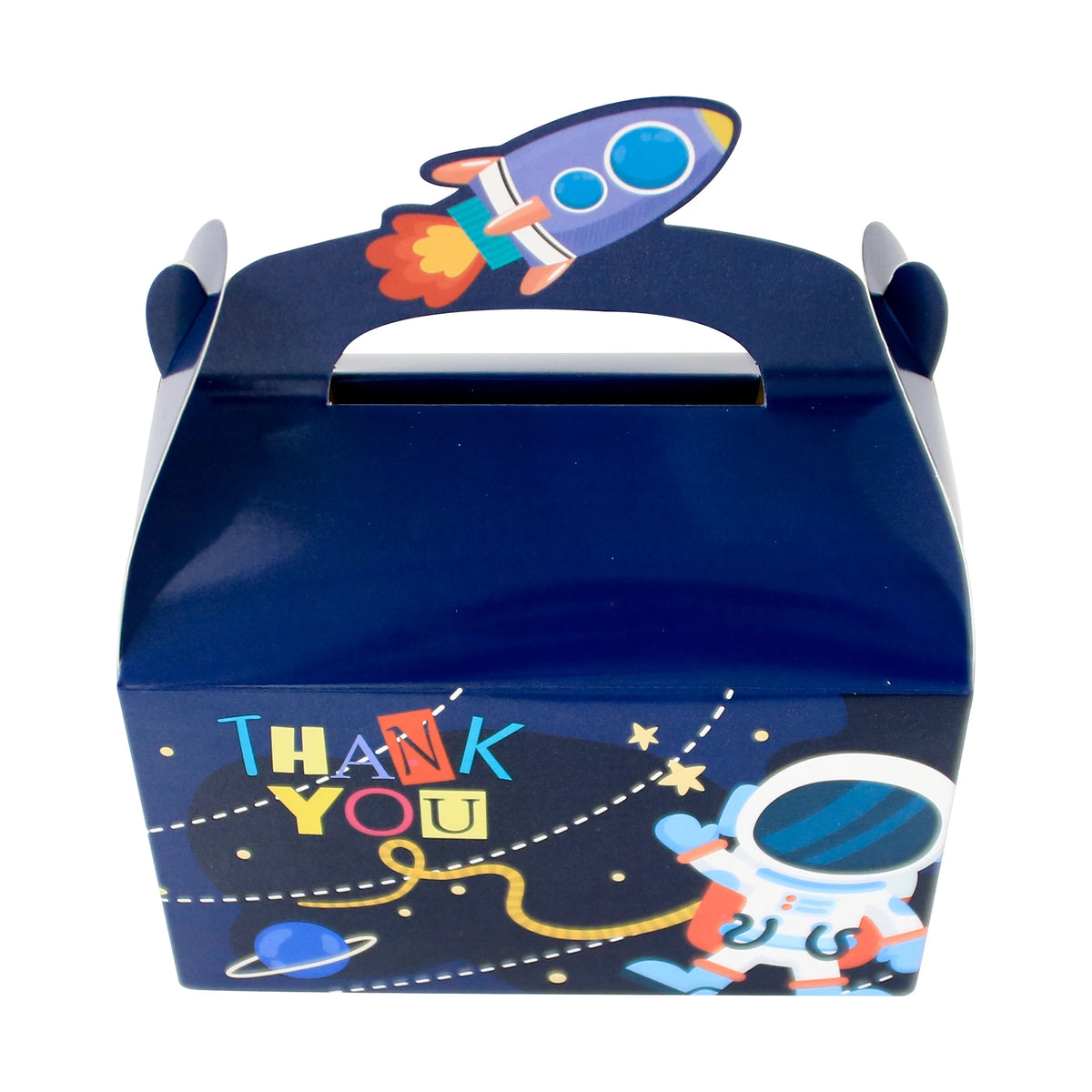 12PCS Outer Space Astronaut Party Favors Bags with Stickers Candy Treat Bags for Kids Space Theme Birthday Party