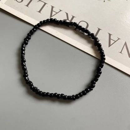Anklet for Women Colorful Fashion Girl Tiny Seed Beads Foot Bracelet Yellow Pink Blue Color Summer Bohemian Anklet Gift Jewel