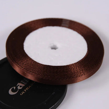 22 Meters/Roll 6mm Silk Satin Ribbons Christmas Halloween Birthday Party Gift Wrapping Ribbons DIY Handmade Crafts Material -
