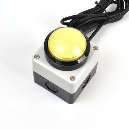 62mm USB Custom Button Remote Control Buzzer Switch Lottery Computer Mouse Shortcut Keyboard - 62mm Yellow Button