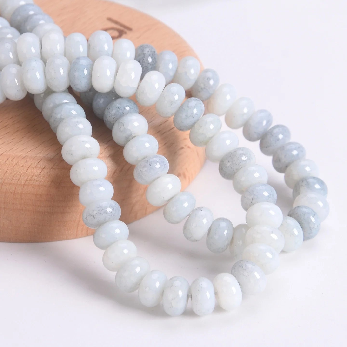 50pcs Mixed Colors Rondelle Shape 8x5mm Opaque Glass Loose Spacer Beads Lot For Jewelry Making DIY Bracelet Findings