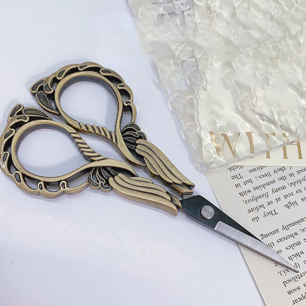 Mr. Paper Vintage Orchid Shaped Scissors High Appearance Creative Multifunctional Daily Tailor Clips Art Supplies 3 Style