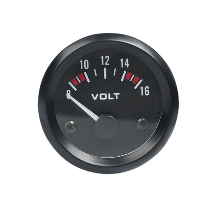 Vehicle Meter 12V Automobile Car Gauge 2" 52mm Water Temp Oil Temp Oil Press Fuel Volts Oil press kg Ammeter Gauge Black Shel