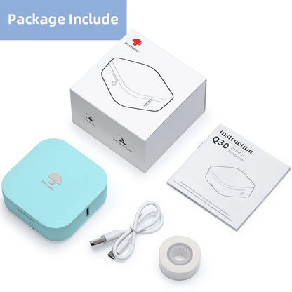 Phomemo Q30 Label Printer Mini Printer Pocket Thermal Label Maker Wireless Sticker Pocket Portable Printer Various Label Pape