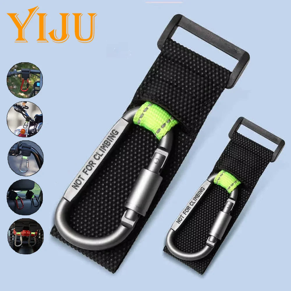 2PCS Heavy Duty Aluminium Alloy Hooks, Multi-functional Solid & Thick for Motorcycle, E-Bike, Scooter & Outdoor Use