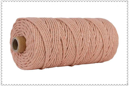 Handmade Boho Decor 4mm 100% Colorful Cotton Cord Rope Thread Twisted Macrame String DIY Home Wedding Decoration Supply 110ya