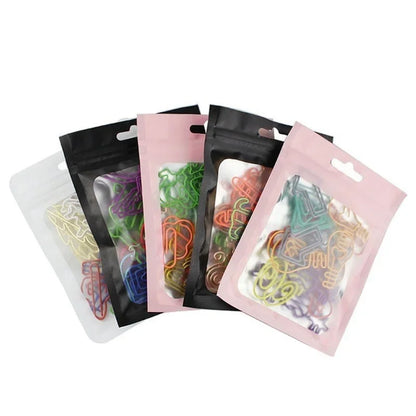 New 30Pcs/bag Colorful Creative Office Supplies Decorative Bookmarks Memo Bookmark Paper Clips Paperclip Bookmarks Random Col