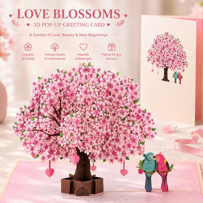 3D Pop Up Flower Greeting Cards Wedding Card Anniversary Thanksgiving Valentines Day Birthday Gift Thank You Card Handmade Ca