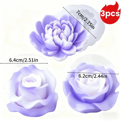 Lotus Flower Silicone Mold，For resin crafting - Suitable for candles、DIYCrafts、Valentine's Day、Mother's Day、Christmas Decorat