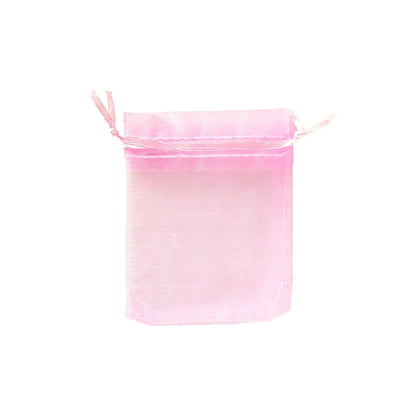 50Pcs Sheer Organza Gift Drawstring With Jewelry Pouches Display Packaging Christmas Candy Wedding Party Festival Gauze Bags