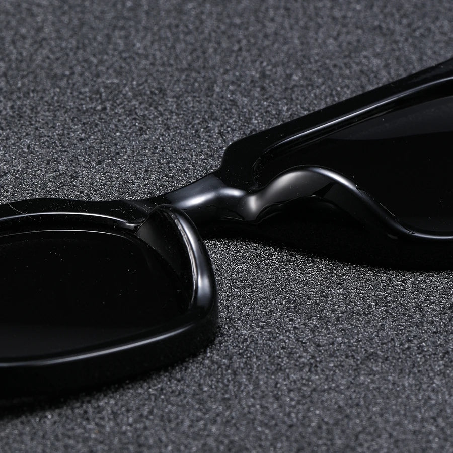 1Pc Men's Fashion Glasses New Trendy Square Frame Retro Rivet Y2K Music Festival Cool Street Style Decoration Suitable for Da