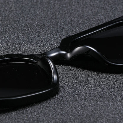 1Pc Men's Fashion Glasses New Trendy Square Frame Retro Rivet Y2K Music Festival Cool Street Style Decoration Suitable for Da