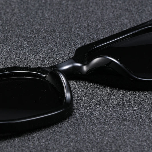 1Pc Men's Fashion Glasses New Trendy Square Frame Retro Rivet Y2K Music Festival Cool Street Style Decoration Suitable for Da