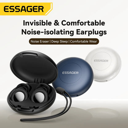 ESSAGER Noise Cancelling Ear Plugs for Sleeping Soft Silicone Sleep Earplugs