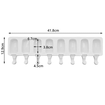 Silicone Ice Cream Mold Magnum Silicone Mold DIY Fruit Juice Ice Pop Cube Maker Tray Popsicle Mould Baking Accessorie