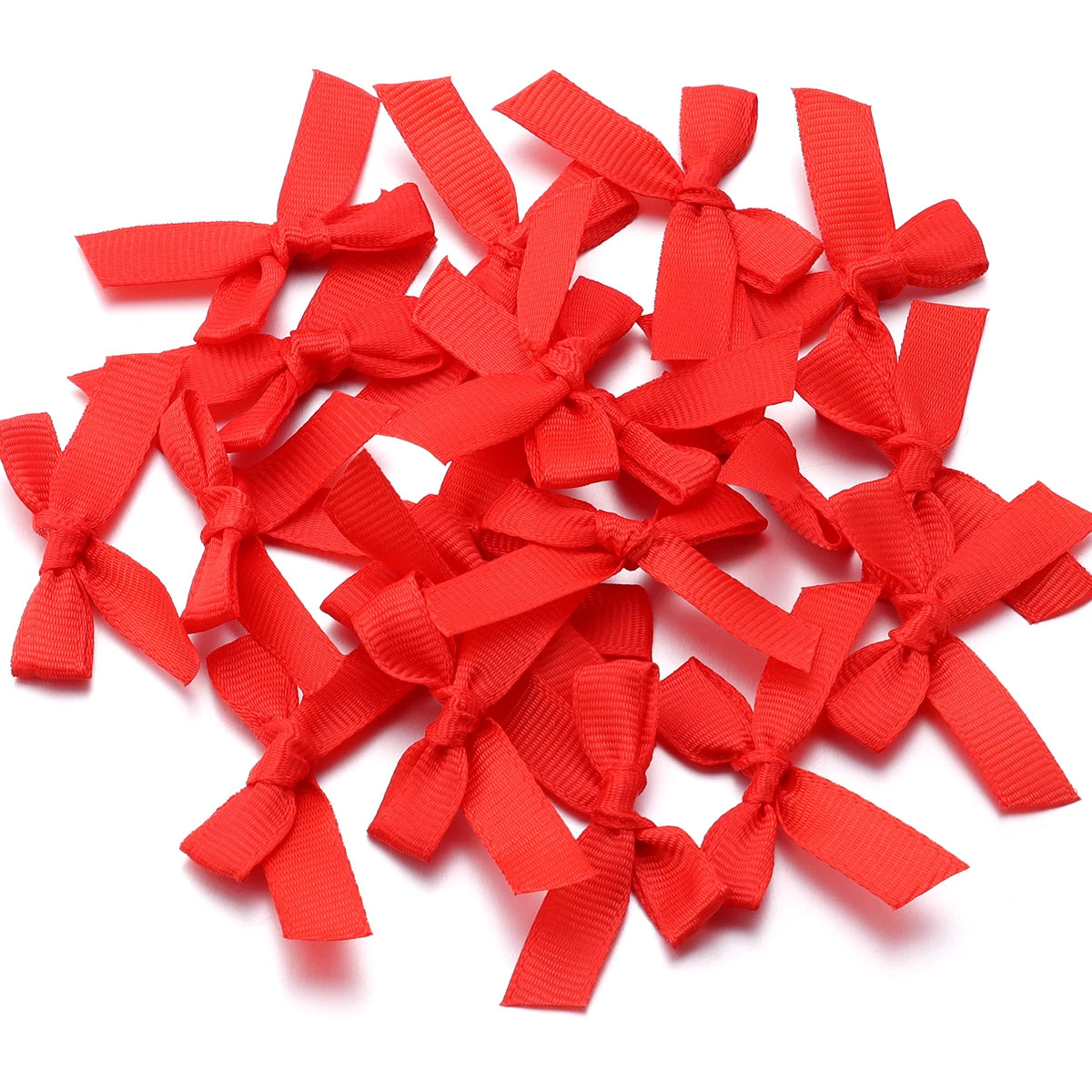 50 Pcs/Lot 4*3.5cm Fresh Pink Ribbon Bows Small Size Satin Ribbon Bow Flower Craft Decoration Handwork DIY Party Decoration