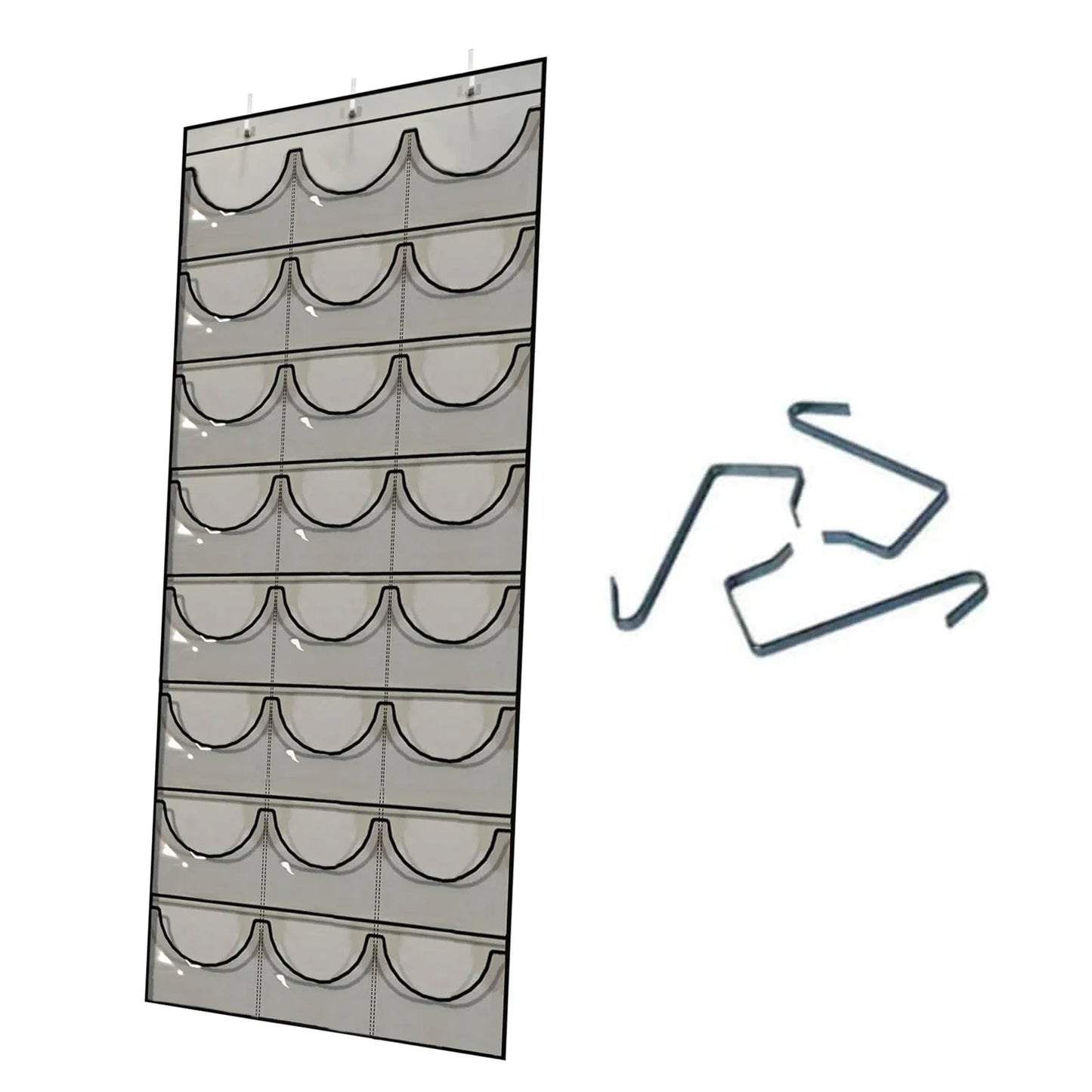 Hat Storage Holder Organizer 24 Clear Pockets Protect Hat Rack Door Hanging Holder Hanger Storage Rack for Baseball Caps Bedr