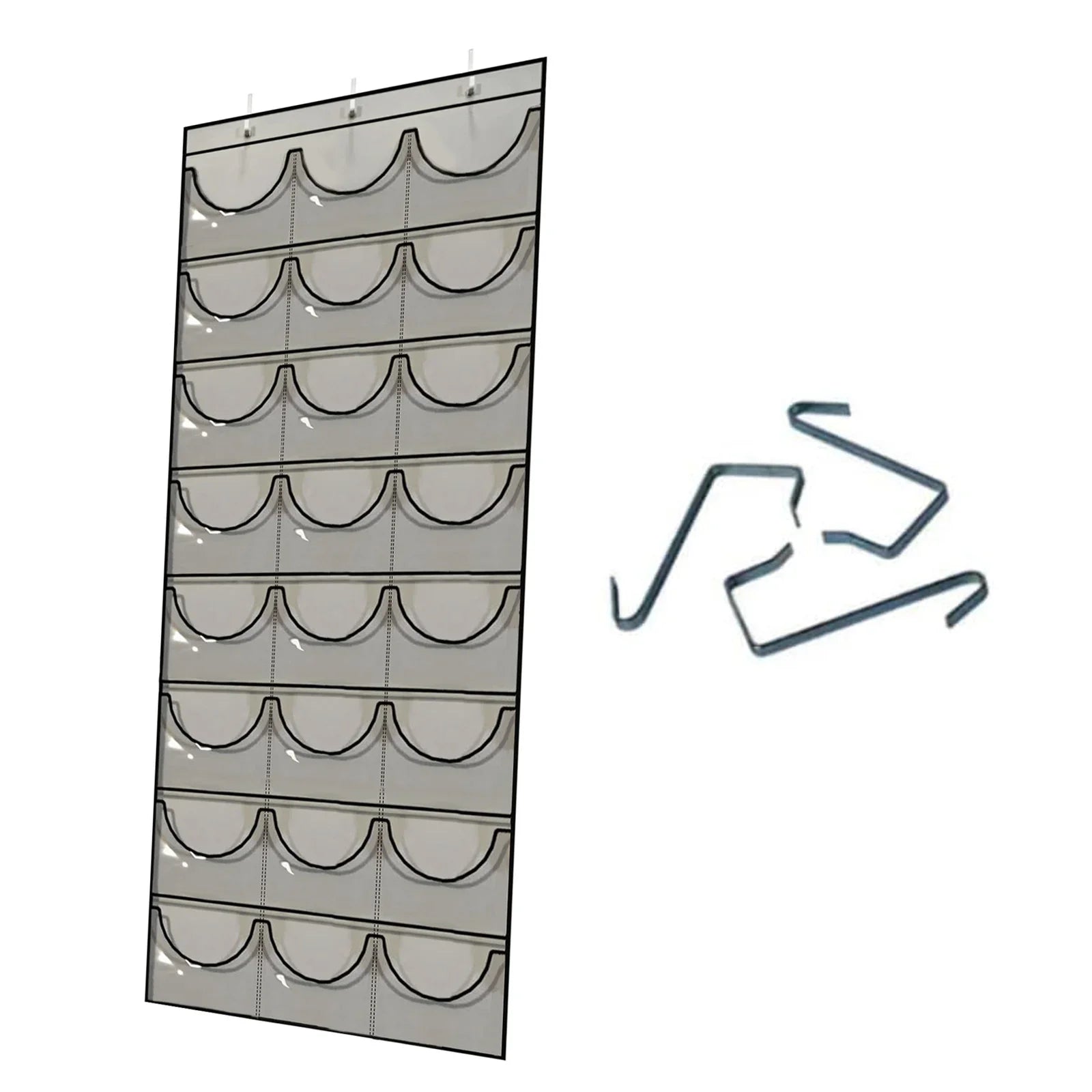 Hat Storage Holder Organizer 24 Clear Pockets Protect Hat Rack Door Hanging Holder Hanger Storage Rack for Baseball Caps Bedr