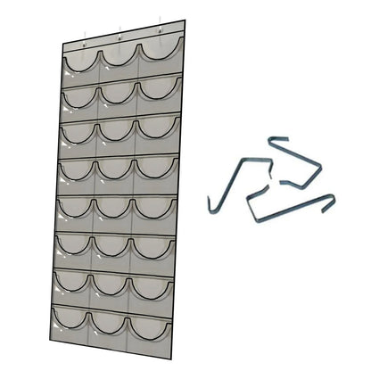 Hat Storage Holder Organizer 24 Clear Pockets Protect Hat Rack Door Hanging Holder Hanger Storage Rack for Baseball Caps Bedr