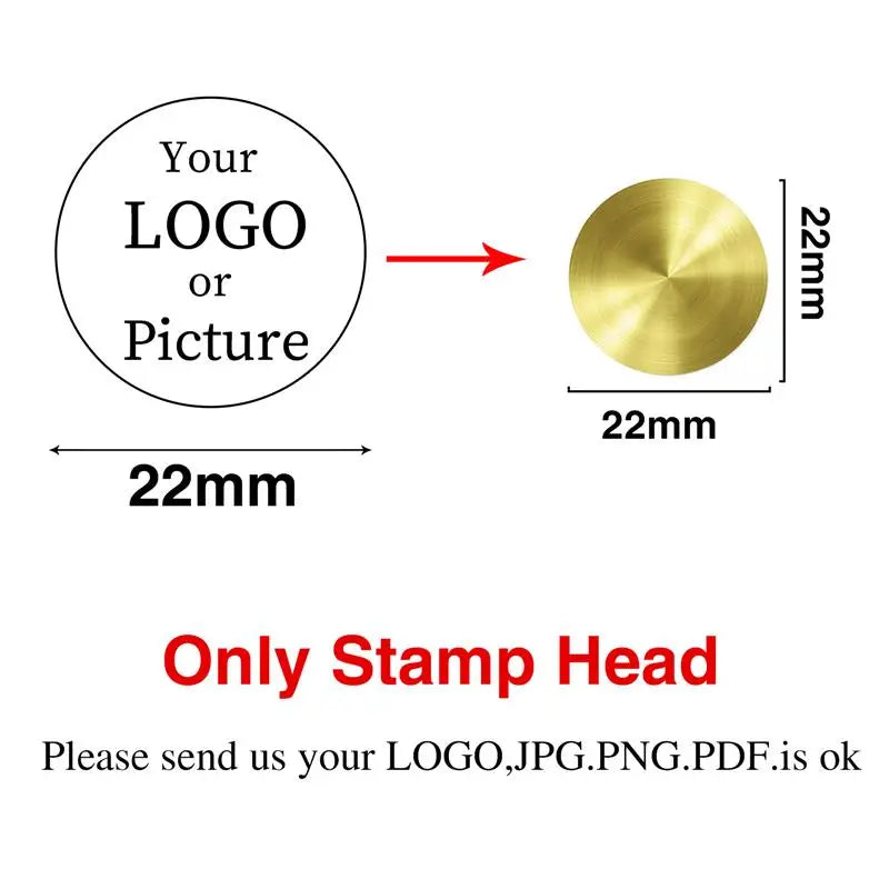Custom Stamps Personalized Logo Metal Stamps Custom Wax Seals Stamps Customize Your Own Logo Gift Stamps Invitation Stamps - 