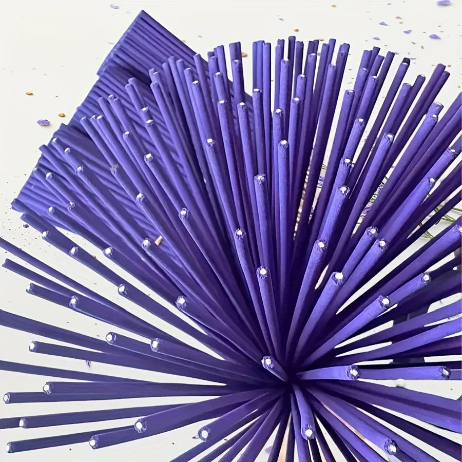 Available in 57/129/299 Pieces, Lavender Premium Incense Sticks, 8.66 Inches - 30~40 Minutes Burning Time, Light Fragrance, S