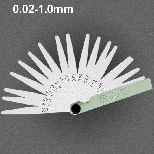 0.02-1.00mm 17 Blades Feeler Gauge Metric Gap Filler Gage Measurment Tool For Engine Valve Adjustment