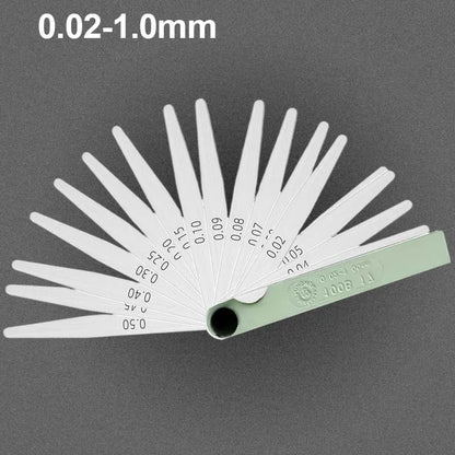 0.02-1.00mm 17 Blades Feeler Gauge Metric Gap Filler Gage Measurment Tool For Engine Valve Adjustment