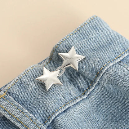 Bowknot Button Adjuster for Pants Skirts Waist Tightener Adjustable Waist Buckle for Jeans No Sewing Required Clothing Suppli