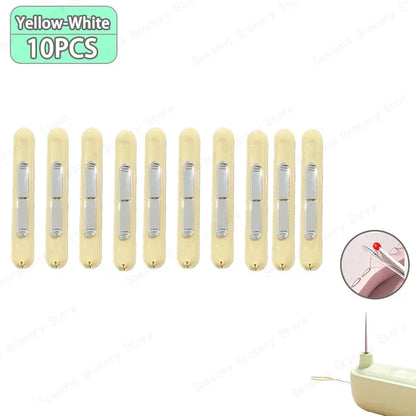 2 In 1 Needle Threader and Seam Ripper Tool Multifunctional Sewing Thread Remover Cross Stitch Crafting Accessories Easy Use 