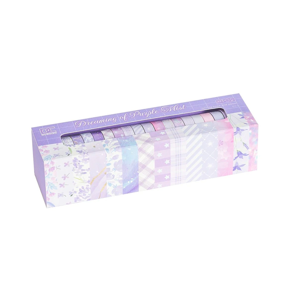 Washi Tape Set, 20 Vintage Striped Washi Tapes, Decorative Tape for Scrapbooking, Journal Decoration, Gift Wrapping, DIY Craf