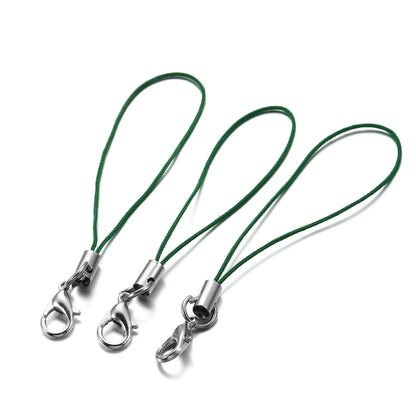 20/50/100Pcs Lanyard Lariat Strap Cords Lobster Clasp Rope Keychain Hooks Mobile Set Charms Keyring Pendant Key Ring Accessor