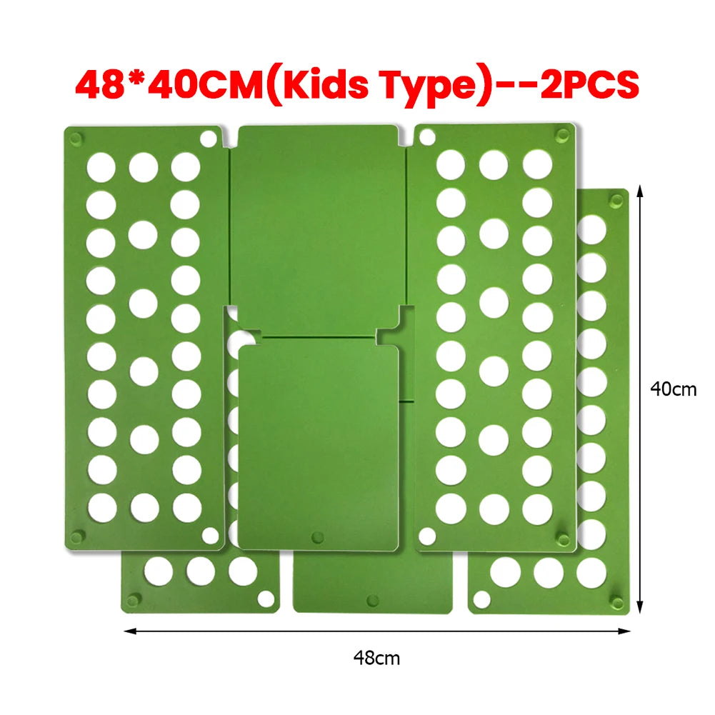 Plastic Folding Clothes Board Easy and Fast Kids Laundry Folder Folding Shirt Board Home Storage Tools for Quick Folding Clot