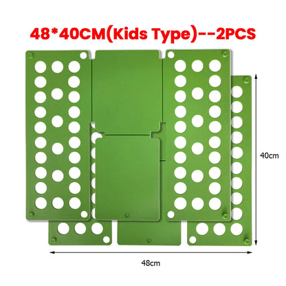 Plastic Folding Clothes Board Easy and Fast Kids Laundry Folder Folding Shirt Board Home Storage Tools for Quick Folding Clot