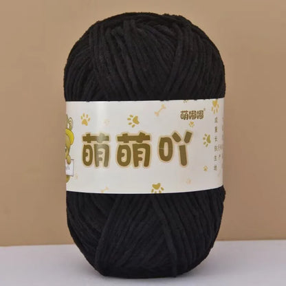 Fluffy Chenille Yarn for Crocheting doll thread Soft Bulky Velvet Yarn for Knitting Crochet Crafts Amigurumi Matte Chenille Y