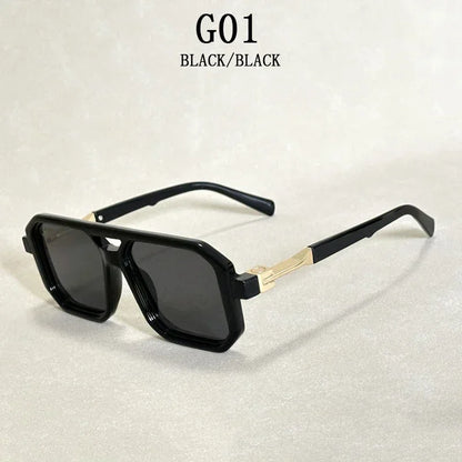 2025 Vintage Fashion Sun Protection Sunglasses for Men Square Shades Retro Flair Sunglasses Womens Trendy Shades Gafas De Sol
