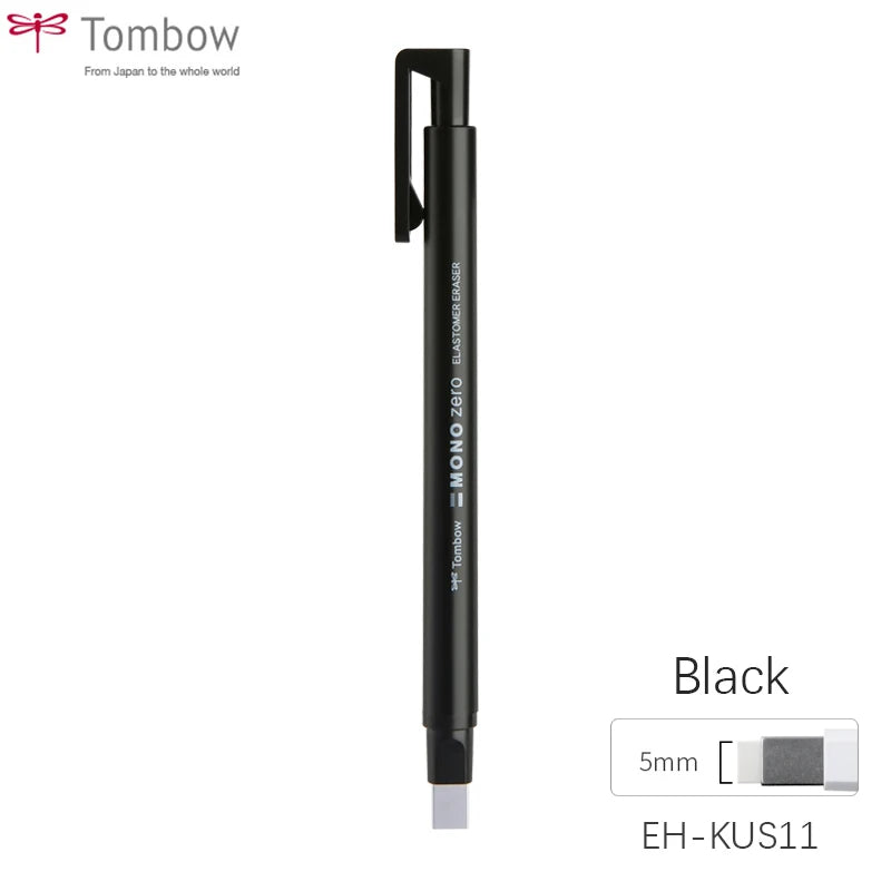 Tombow MONO Zero Eraser Flat / Super Fine Rubber Tip Pen Type Professional High Precision Pencil Eraser For Manga Highlight