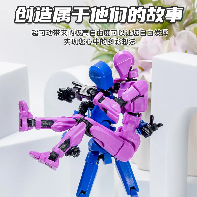 3D Printed Mannequin Action Figures Toys Dummy 13 Shapeshift Robot Multi-Jointed Movable Kids Adults Parent-children Games Gi