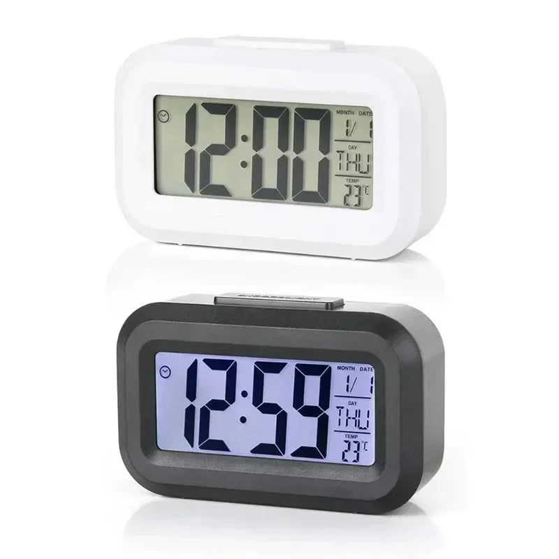 Led Digital Alarm Clock Backlight Data Times Calendar Desktop Multi-function Electronic Bedroom Decoration Desk Decorations W