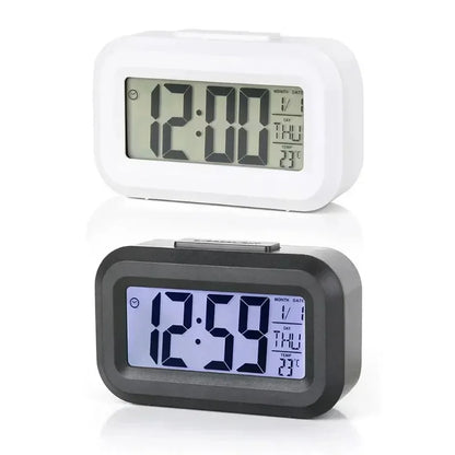 Led Digital Alarm Clock Backlight Data Times Calendar Desktop Multi-function Electronic Bedroom Decoration Desk Decorations W