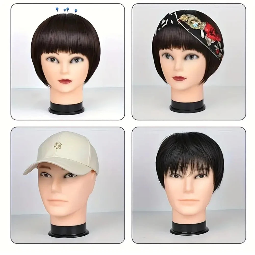 Mannequin Head With Tripod For Making Wig Hat Glasses Mask Display Cosmetology Manikin Head For Makeup Practice Wig Install K
