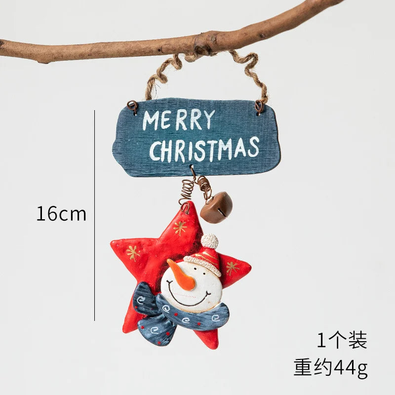 2022 Christmas Tree Decorations Christmas Resin Pendant Ornaments Home Decor DIY Kids Toys Gifts DIY Handmade Jewelry - SZ-10