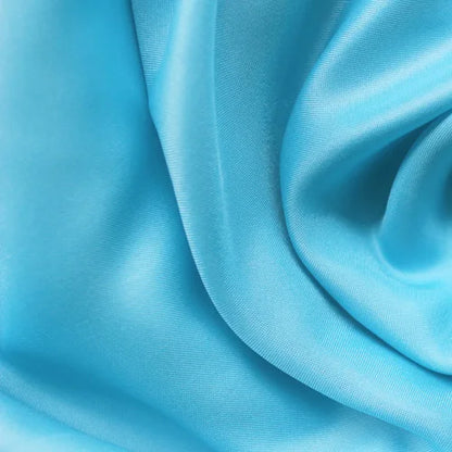34 Color Soft Satin Fabric Wedding Party Decoration Box Lining DIY Clothing Sewing Background Accessories - Blue / 25cm L by 