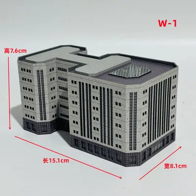 Architecture 1:300 ABS Building Scene Plastic Assembly Model Train Layout Design Materials - 21